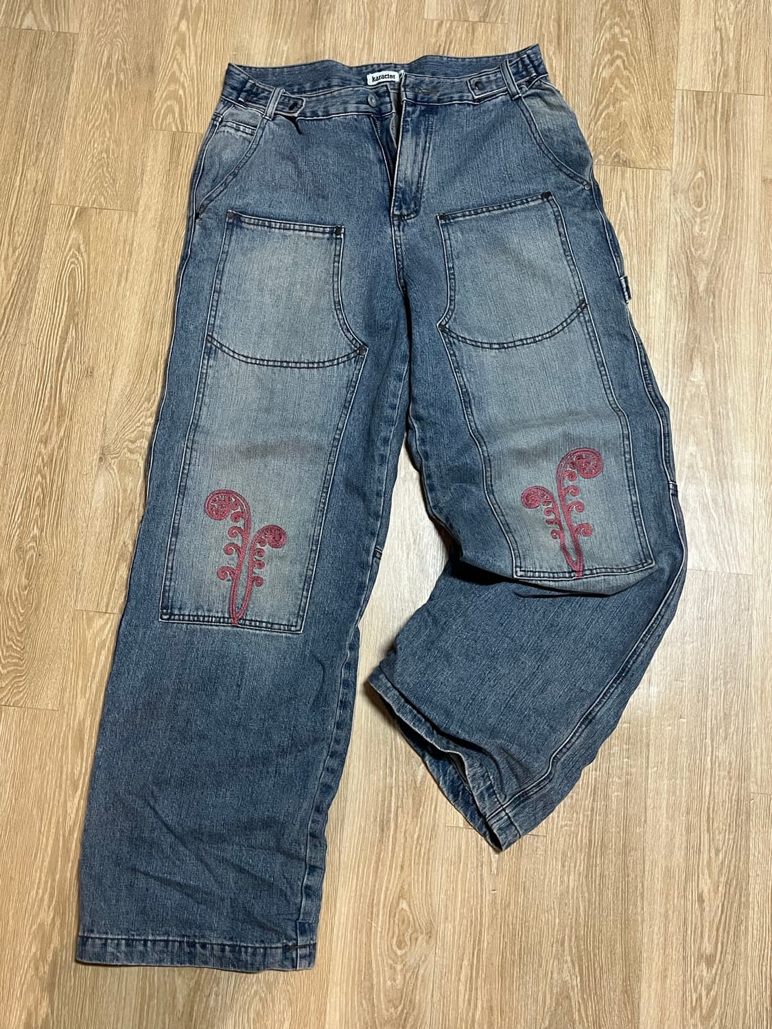 카락터 데님팬츠 Ptery Double Knee Pants 상품이미지2