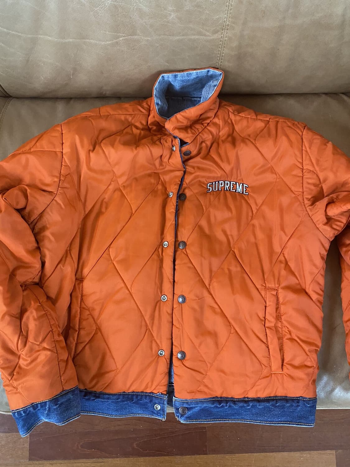 슈프림 x 리바이스 리버서블 퀼팅 데님 트러커 자켓 상품이미지7