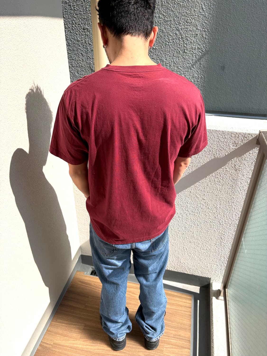 LLbean 반팔티셔츠 자주빛 컬러 (상태 좋음) 상품이미지7