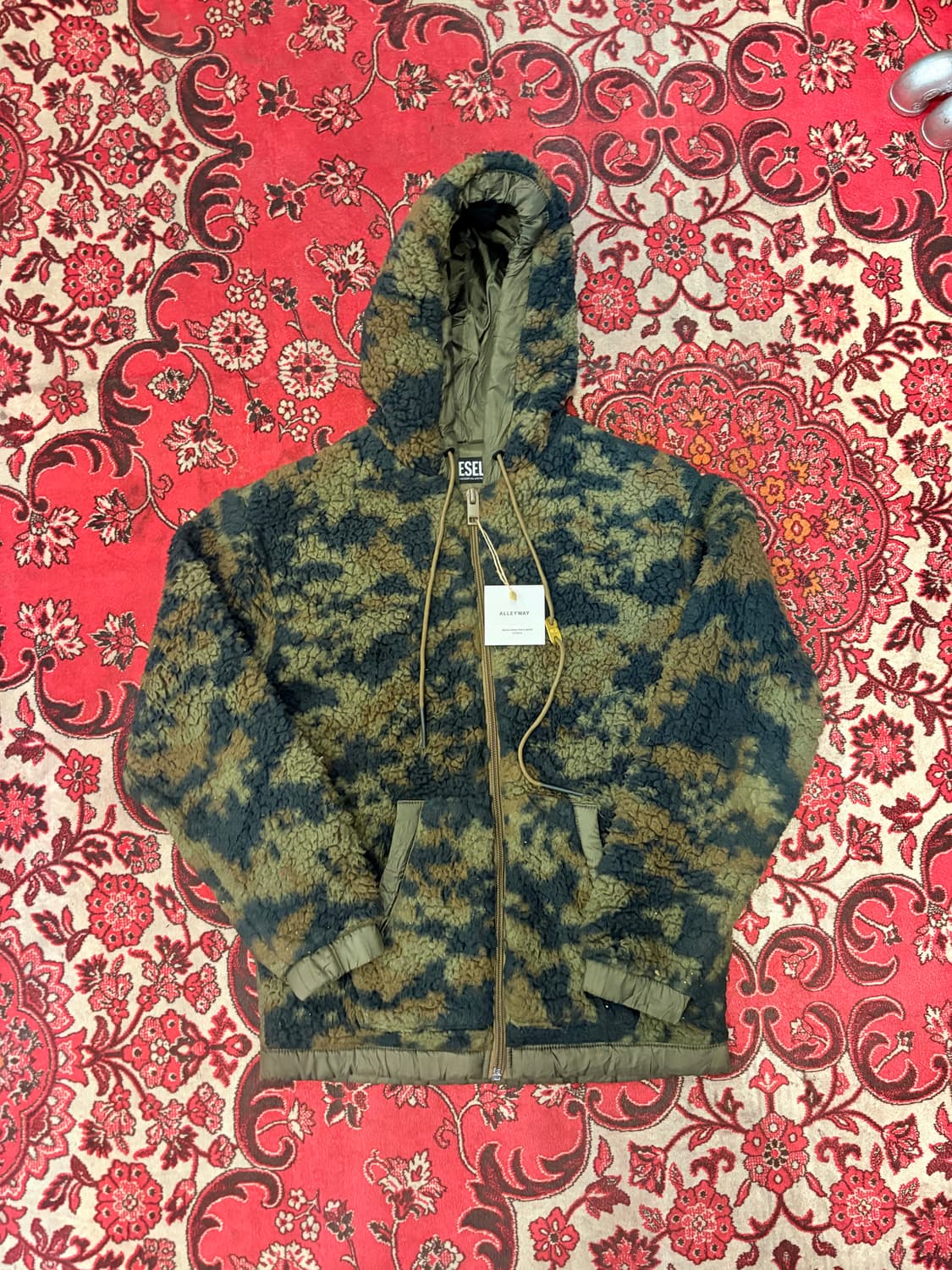 Diesel Camo Fleece Zip-up Hoodie 상품이미지1