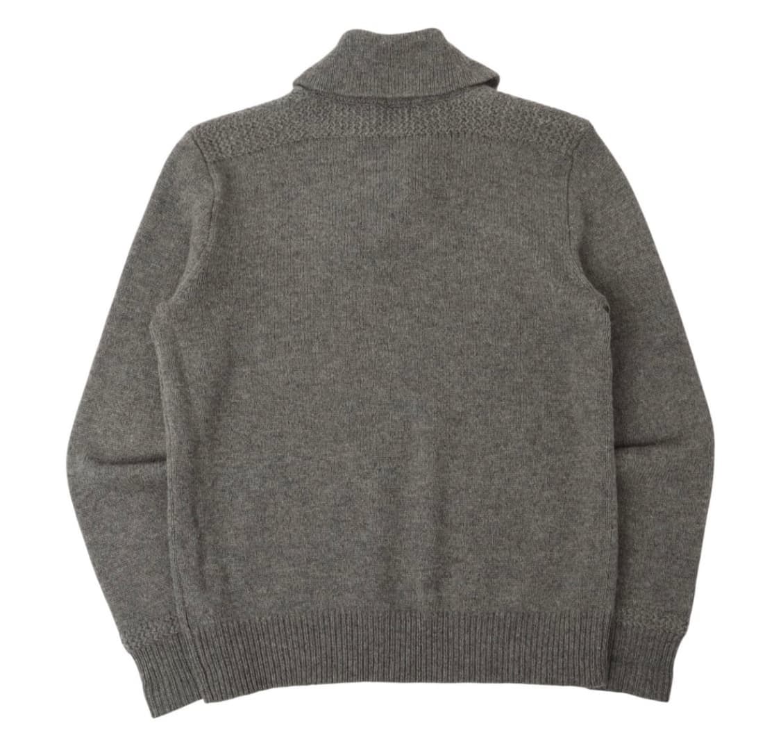 폴로 랄프로렌 그레이 울 쿼터집 숄카라 니트 상품이미지5