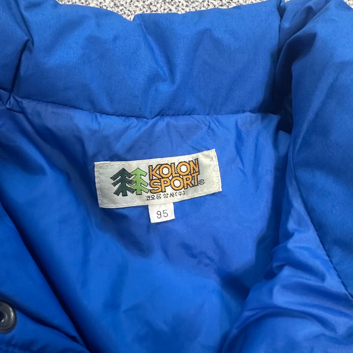 코오롱 스포츠 블루 패딩 조끼 상품이미지4