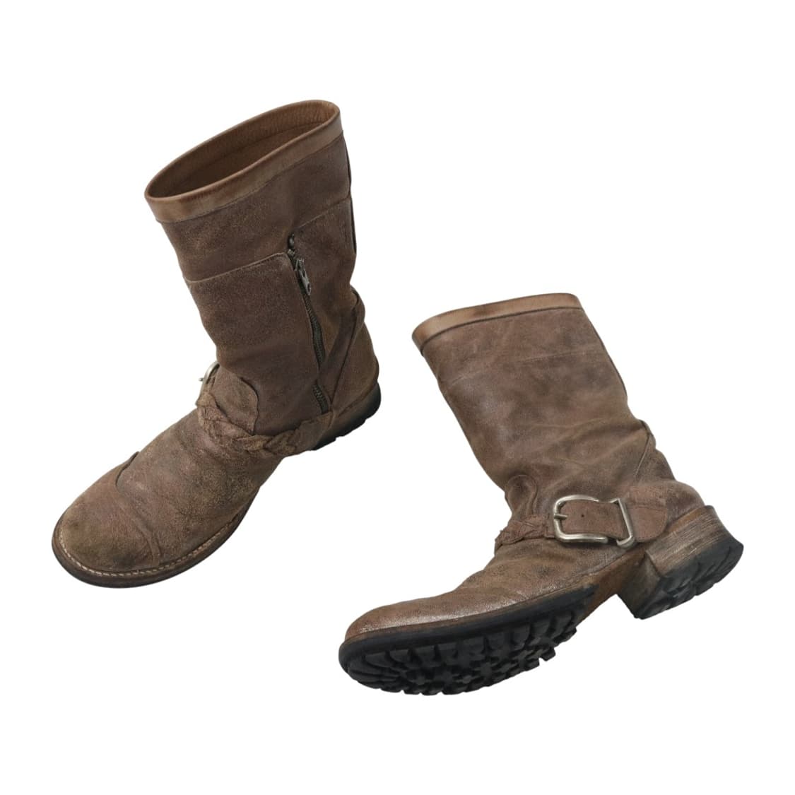 훕데두 그런지 레더 부츠 상품이미지1