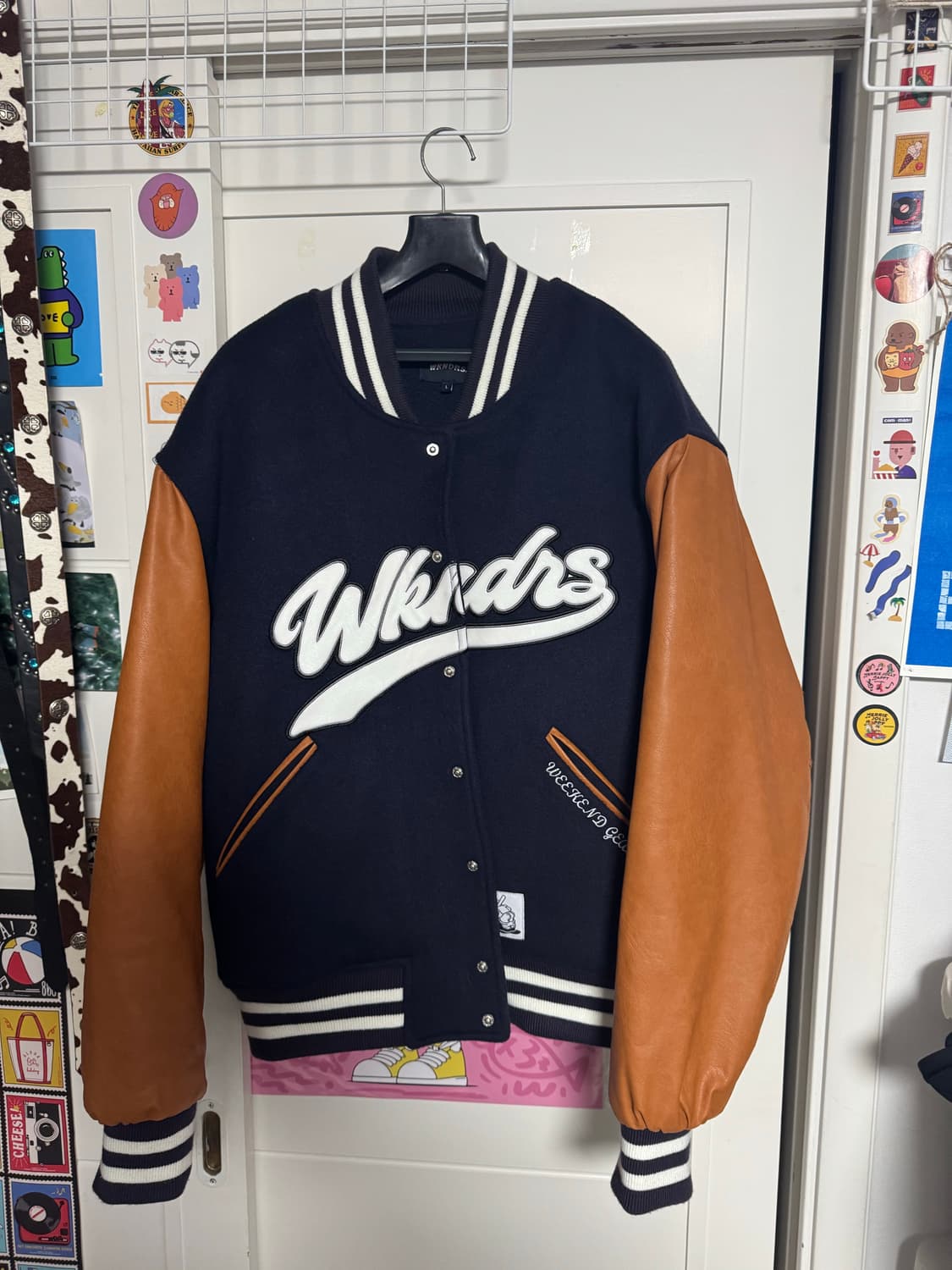 위캔더스 바시티 자켓 상품이미지1