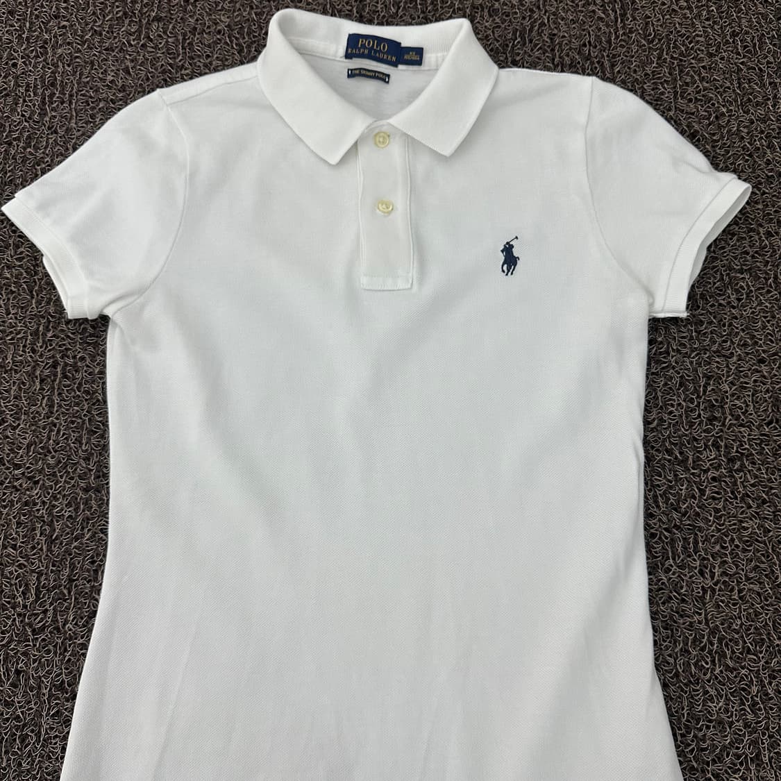 POLO 폴로 랄프로렌 여성 슬림핏 카라티 반팔티셔츠 화이트 XS 상품이미지2