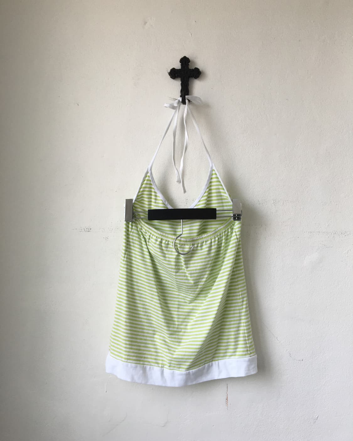 Stripe pattern holter neck sleeveless 상품이미지3
