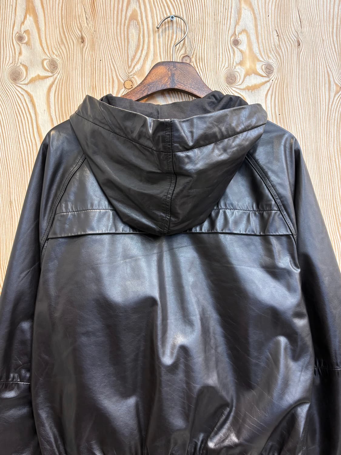 디젤 스타일랩 레더 후드 자켓 상품이미지4