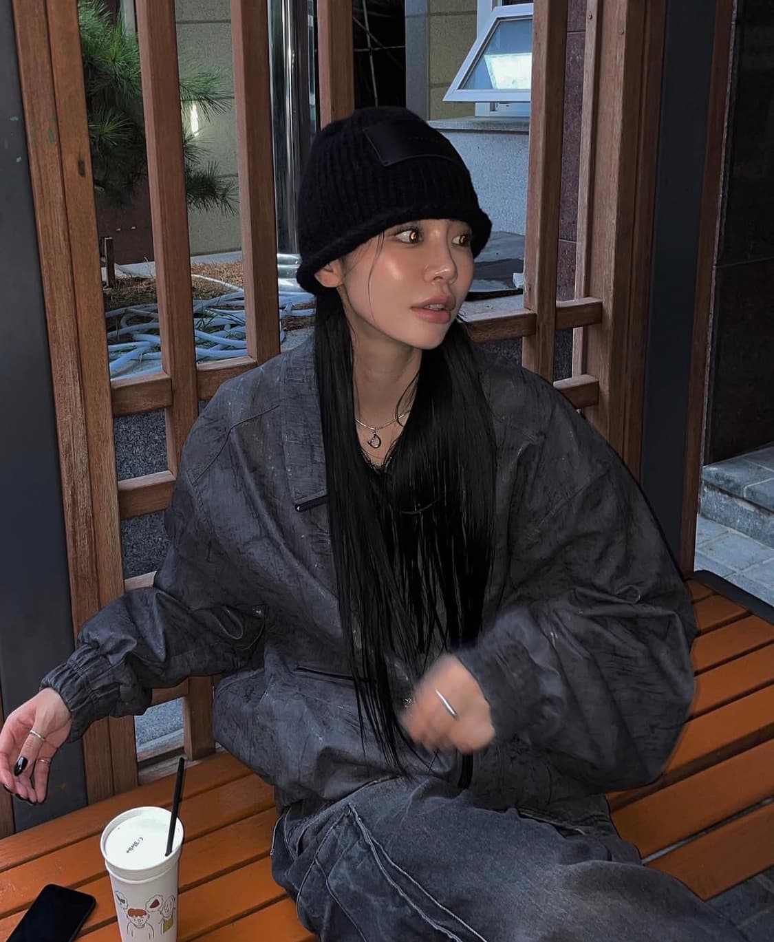 트리밍버드 롤업 로고 패치 비니 상품이미지2