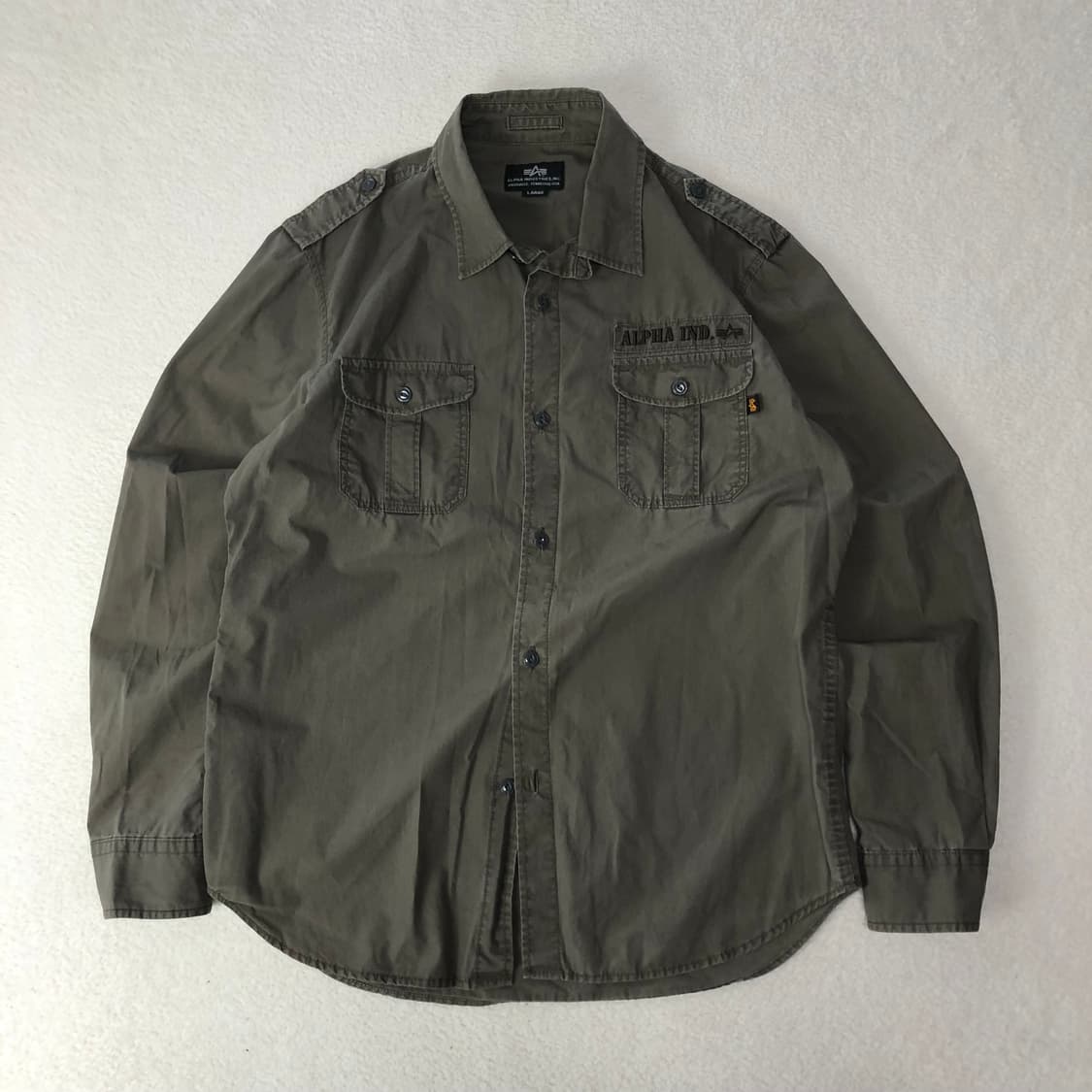알파인더스트리 밀리터리 셔츠 상품이미지1