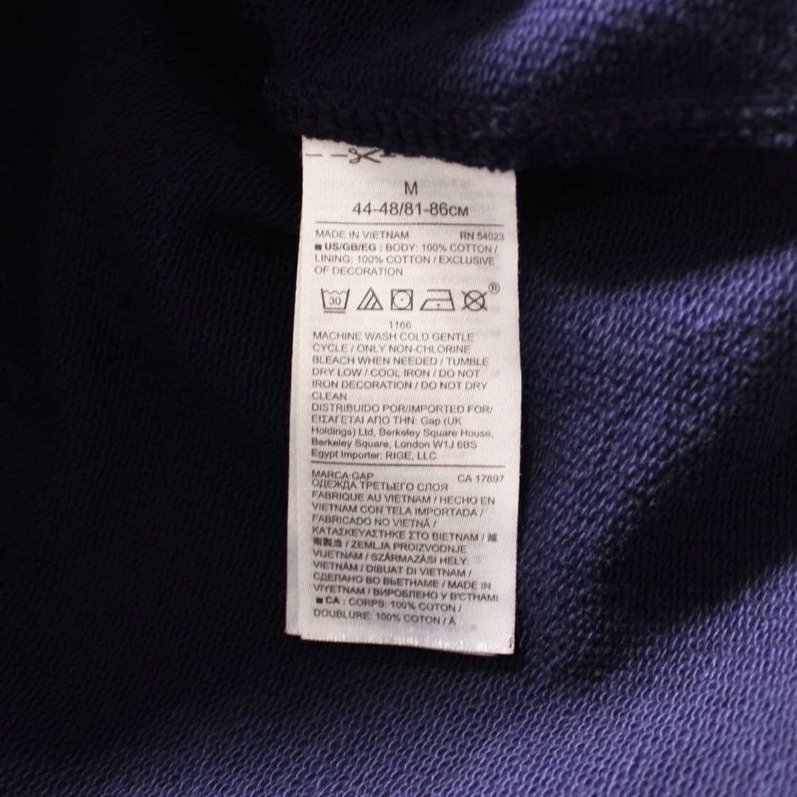 GAP 갭 네이비 후드집업 상품이미지5