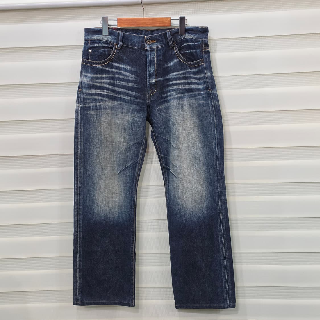 JAPAN 빈티지 KUNNA 빈티지 워싱가공 데님팬츠- 32 상품이미지5