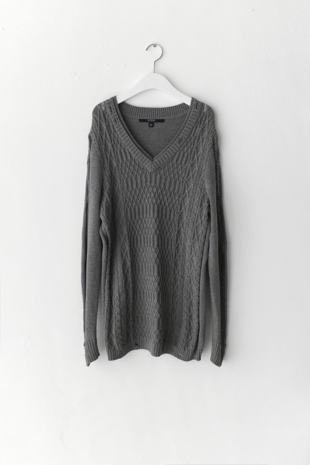 guess) damage long knit 상품이미지1