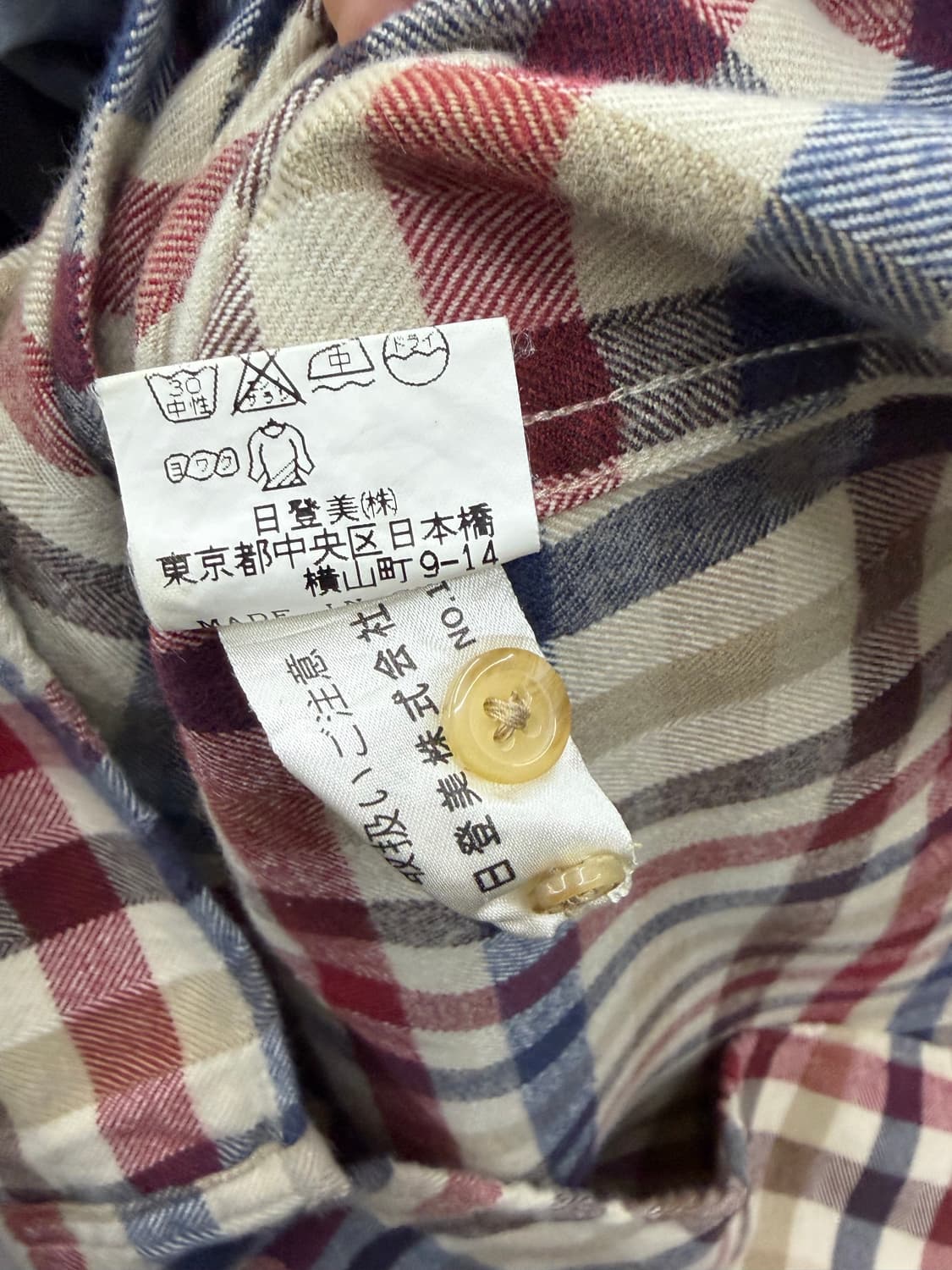 00s 챕스 랄프로렌 체크 긴팔 셔츠 상품이미지8