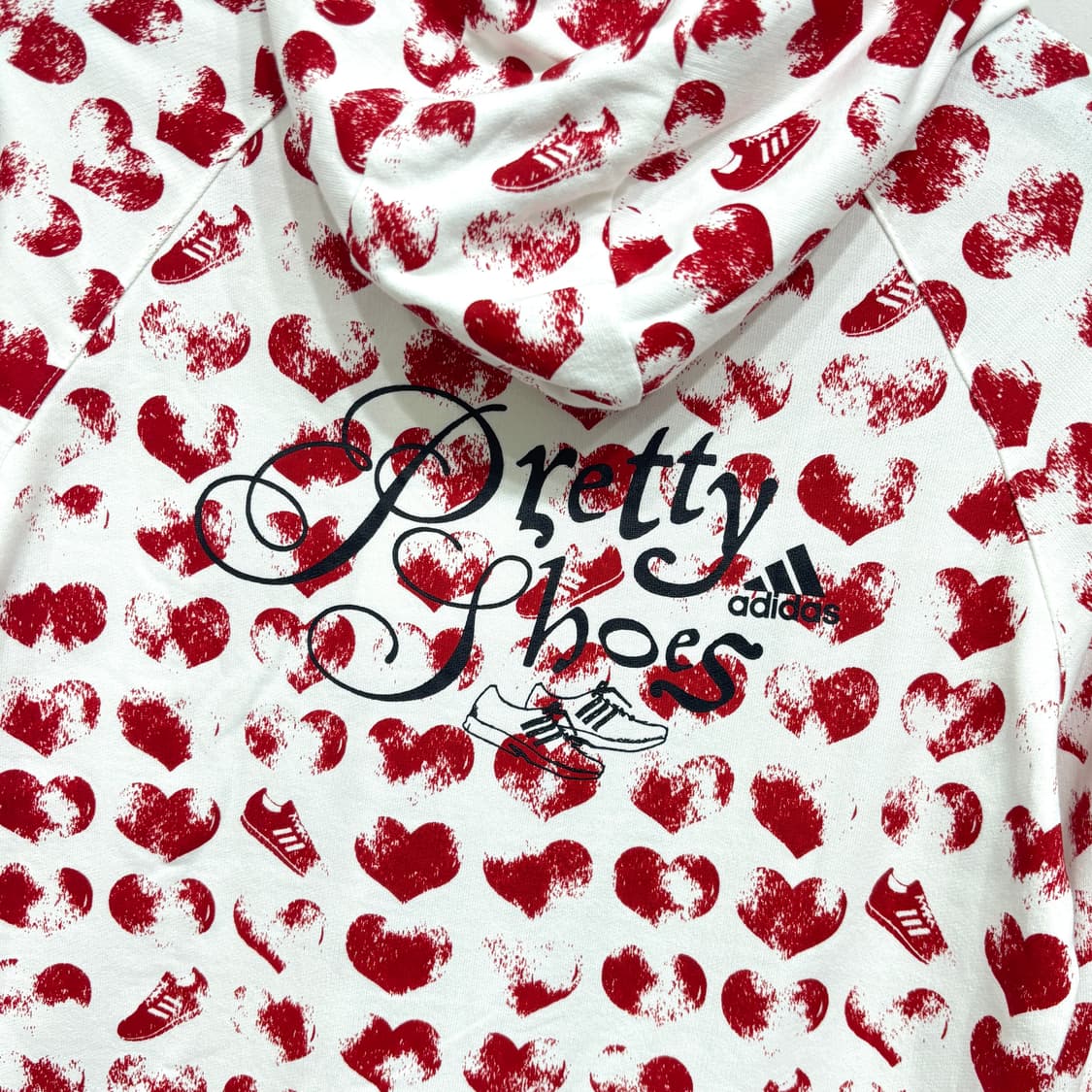 아디다스 하트 패턴 여성 후드집업 상품이미지1