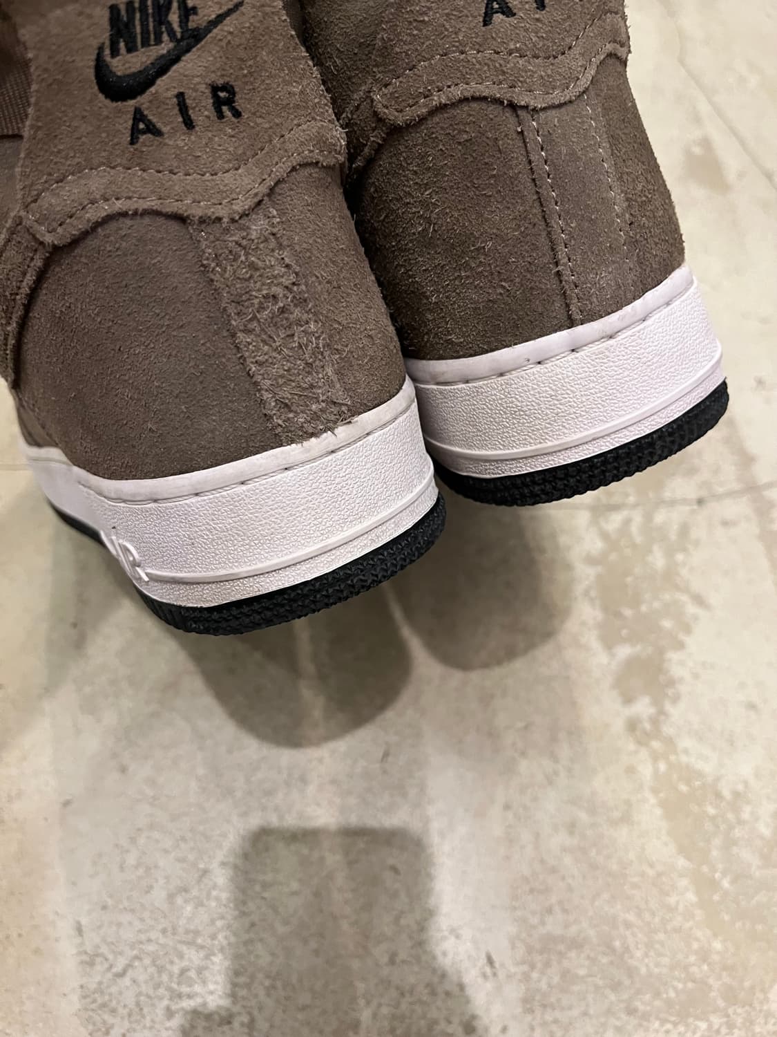 빈티지 나이키 에어포스 하이 스웨이드 샌드컬러 상품이미지2