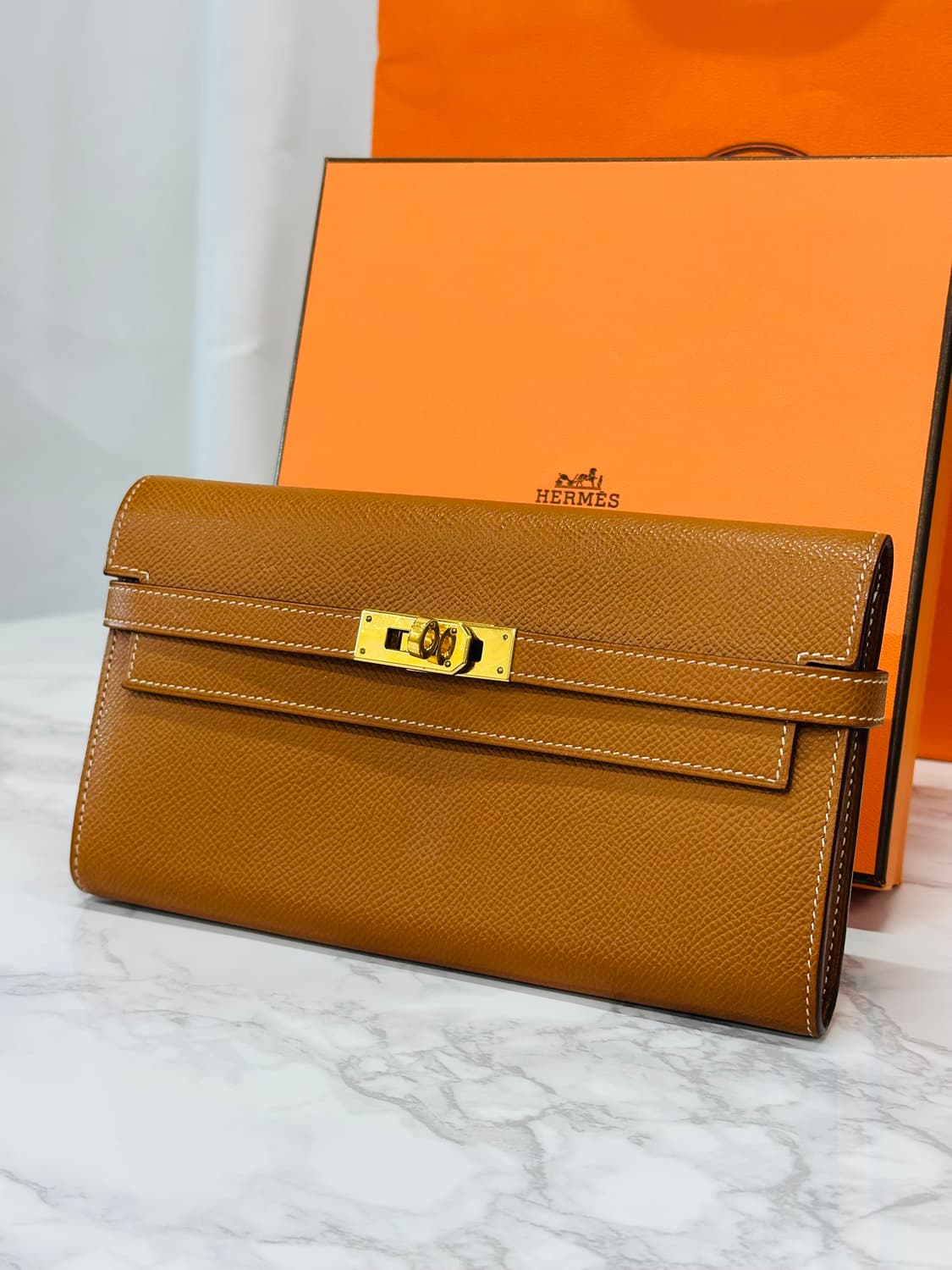 에르메스 켈리 금장 장지갑 상품이미지2