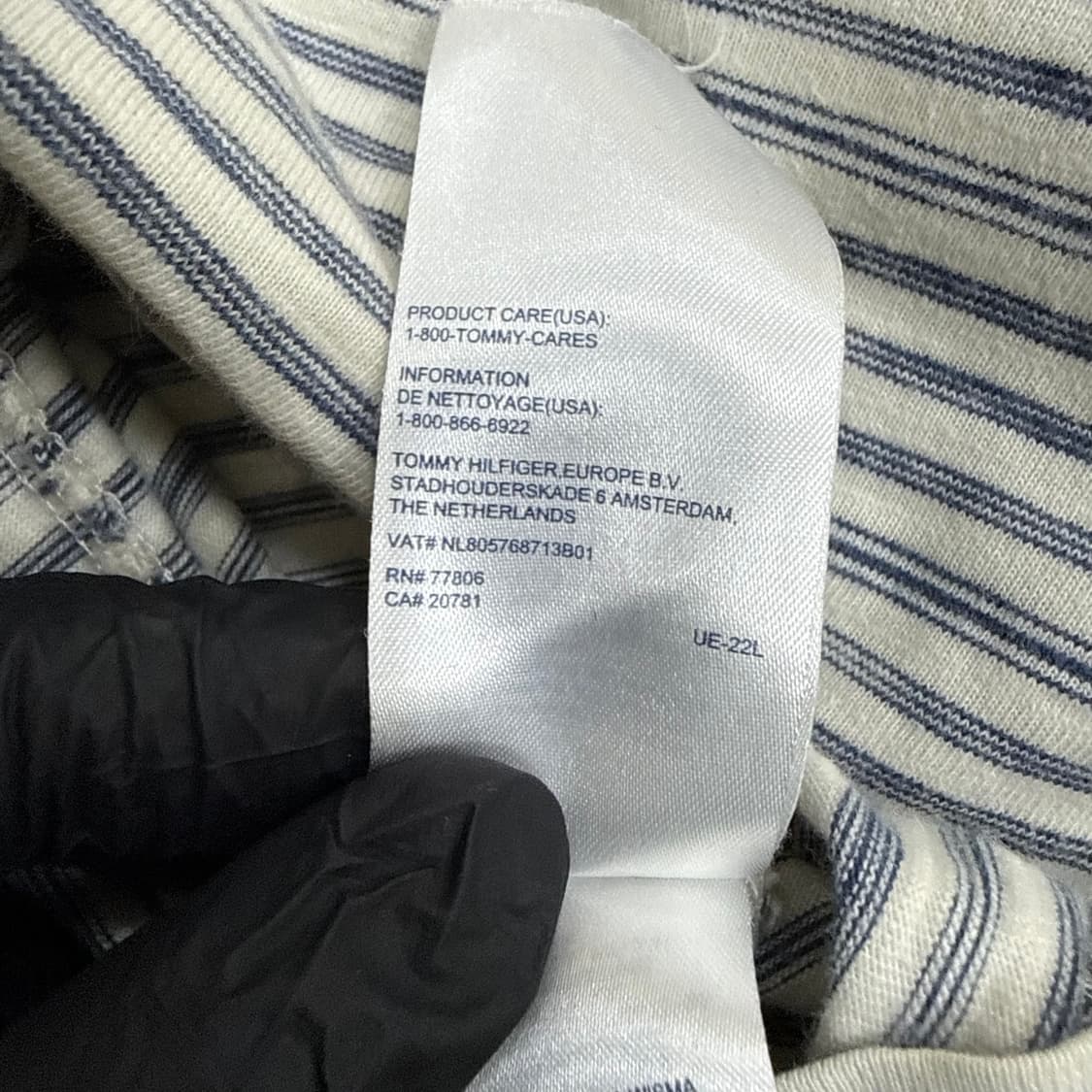 XL 타미힐피거 스트라이프 반팔 티셔츠 0316T 상품이미지5