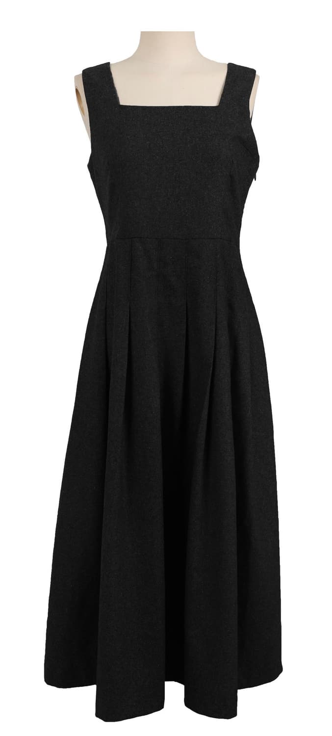 블랙 울 뷔스티에 롱 원피스 상품이미지3