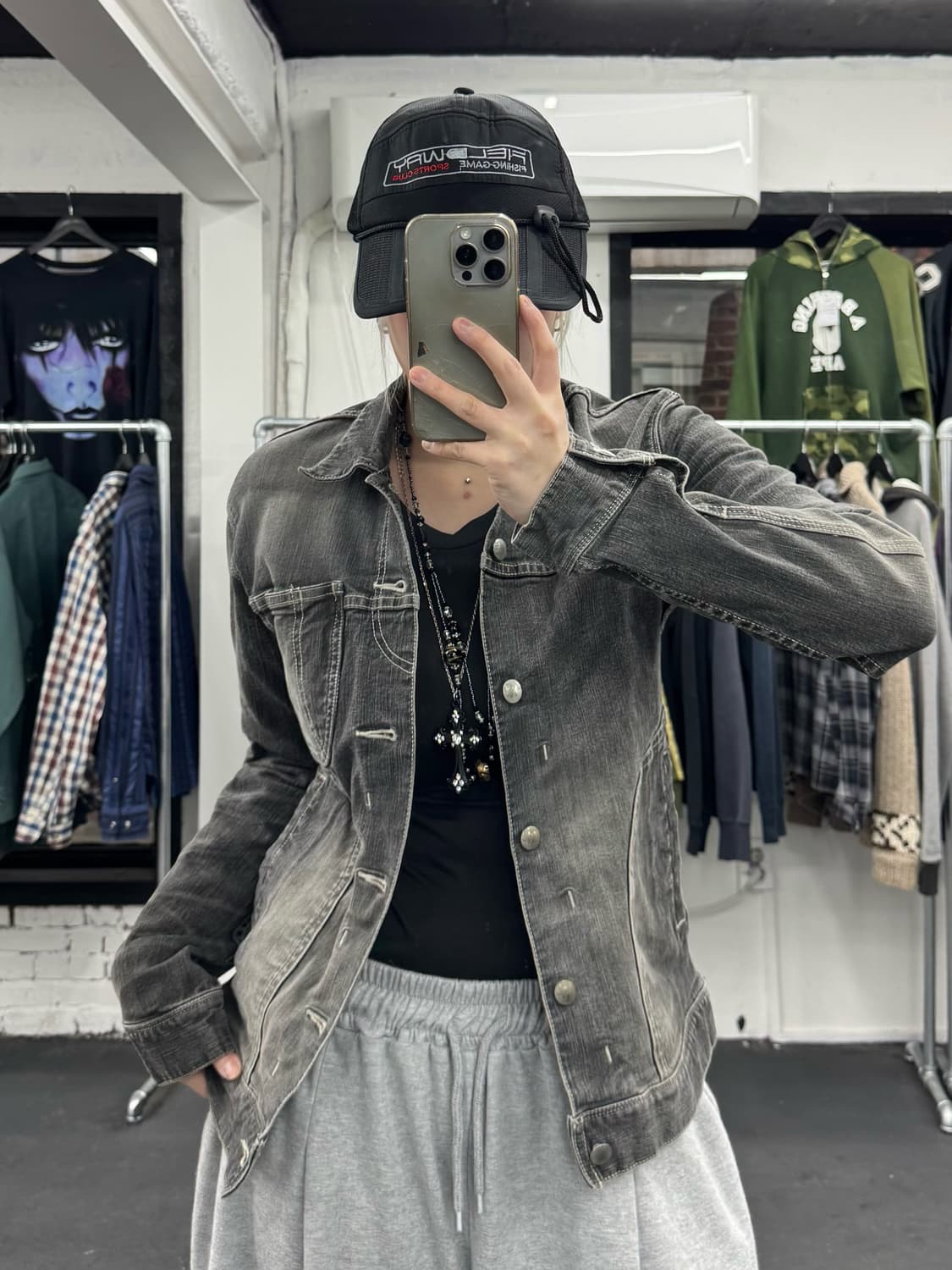 VTG 워시드 데님 자켓 상품이미지1