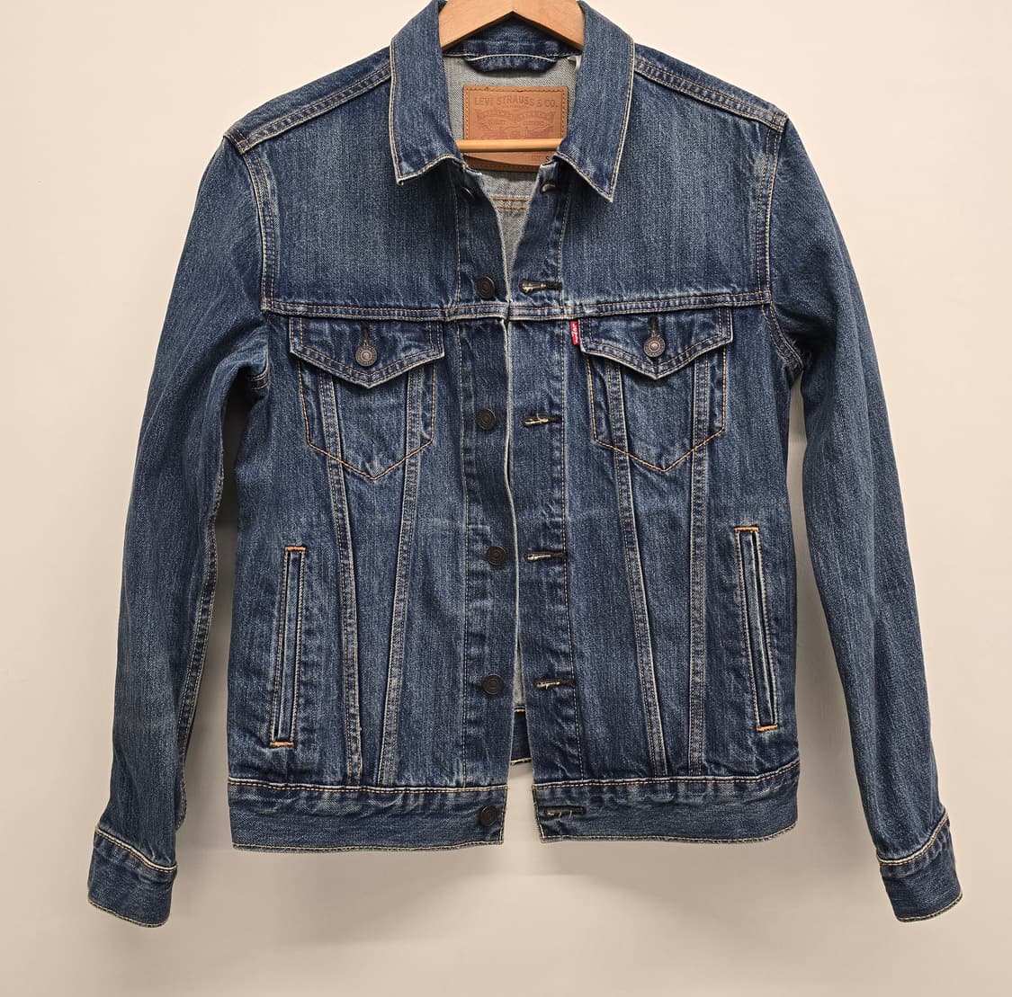 리바이스 남자 데님자켓.  싸이즈 S 95 상품이미지1