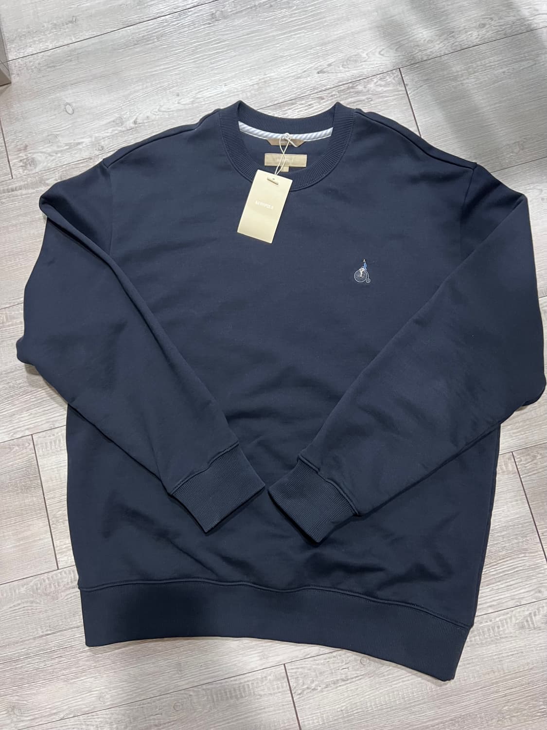 빈폴 맨투맨 M (100-105) 네이비 새상품 상품이미지1