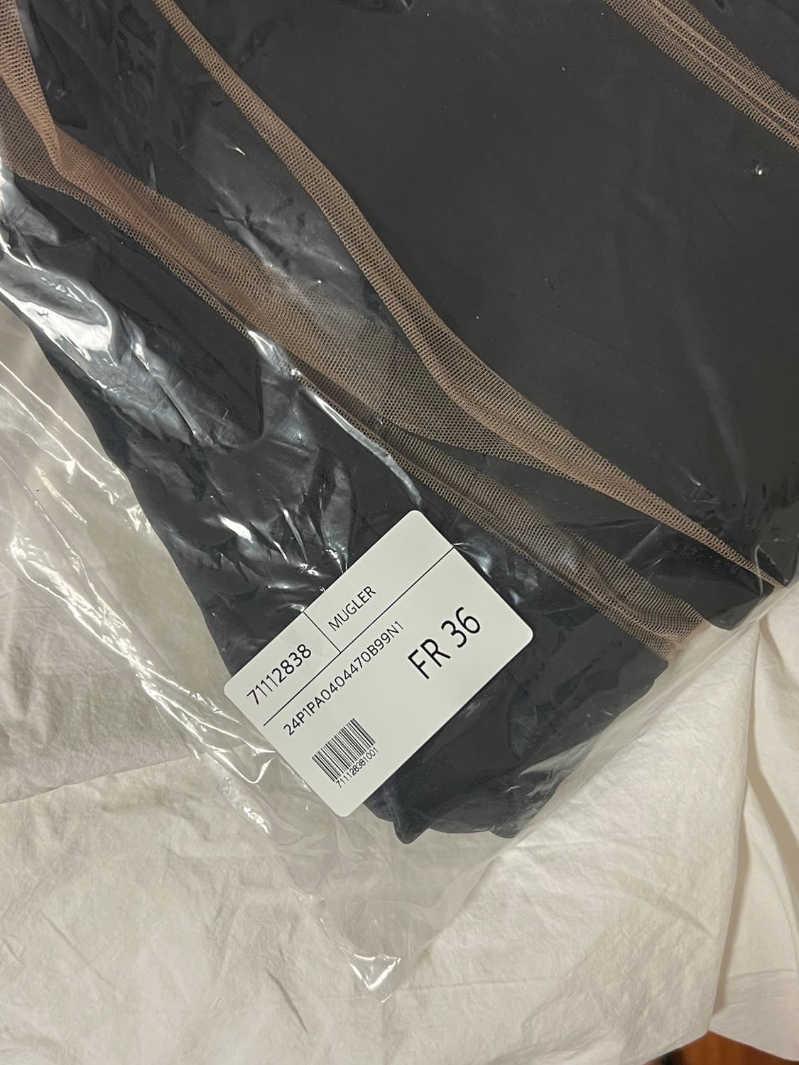 Mugler 뮈글러 메쉬 플레어 레깅스 상품이미지3