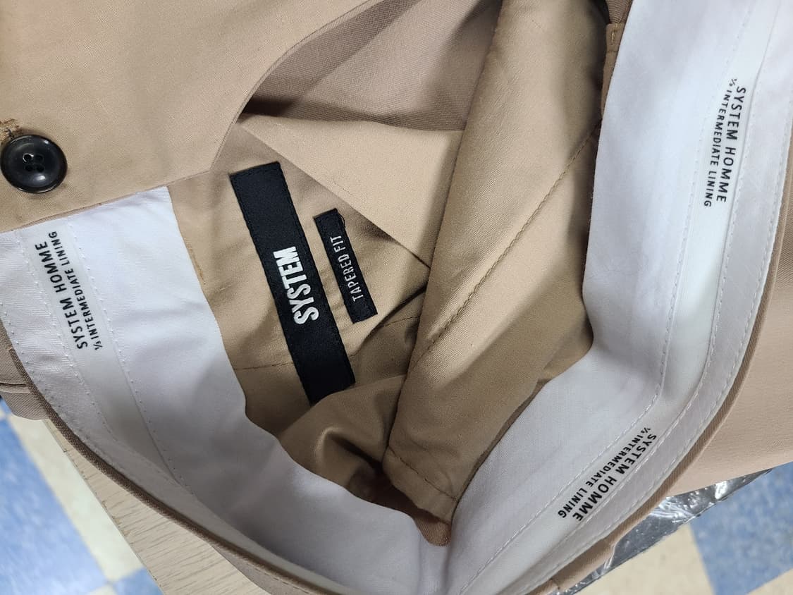 시스템옴므 베이지 여름 슬랙스 82 상품이미지4