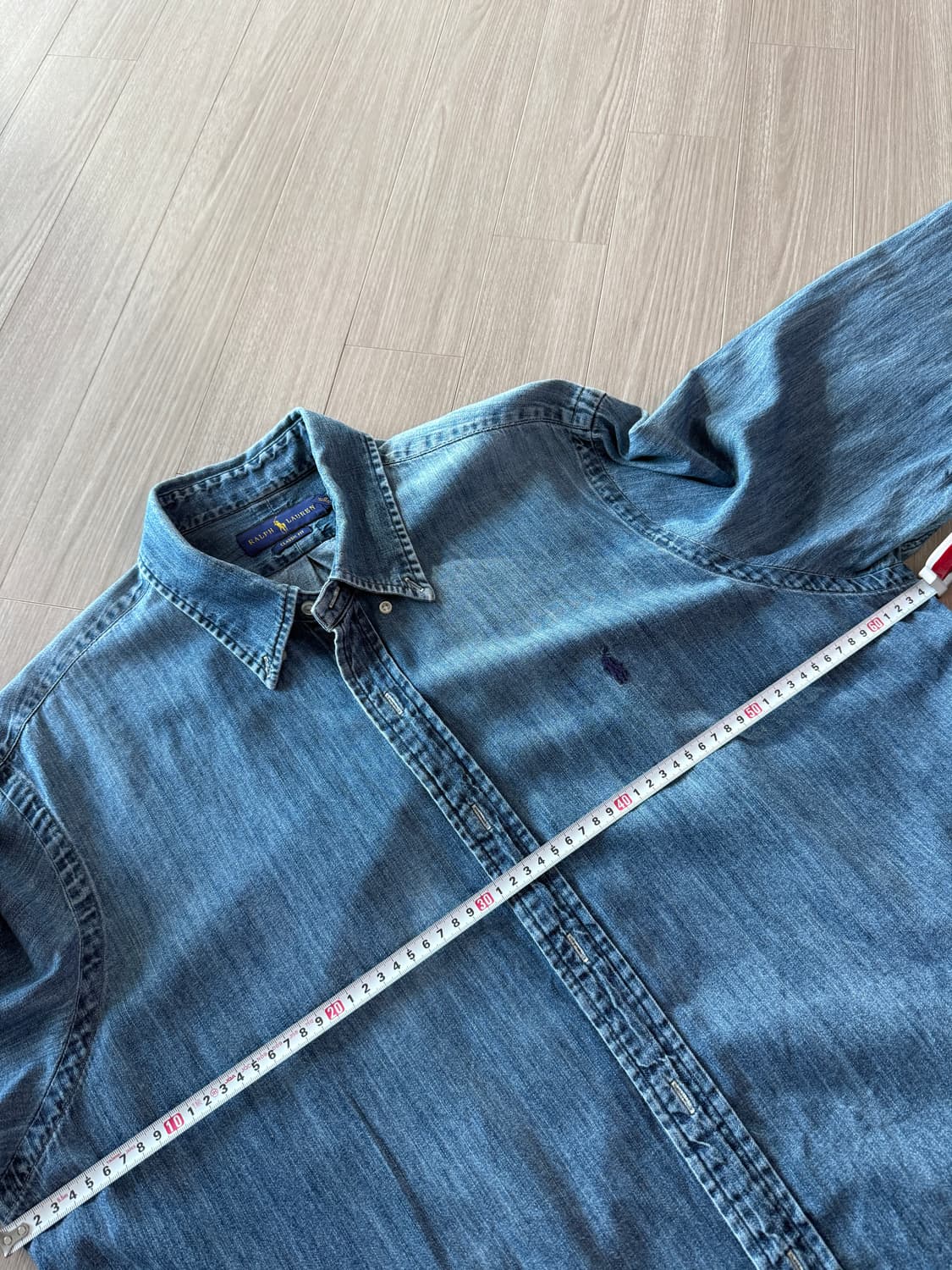 polo 폴로 샴브레이 데님 셔츠 xl 상품이미지6