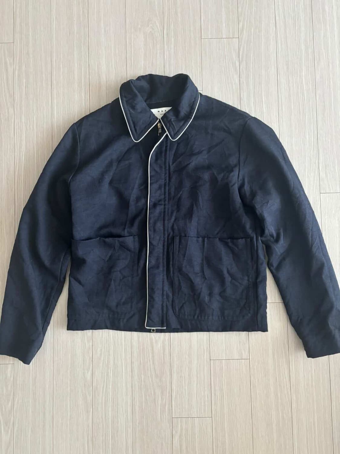 마르니 파이핑 크롭 집업 자켓 상품이미지1