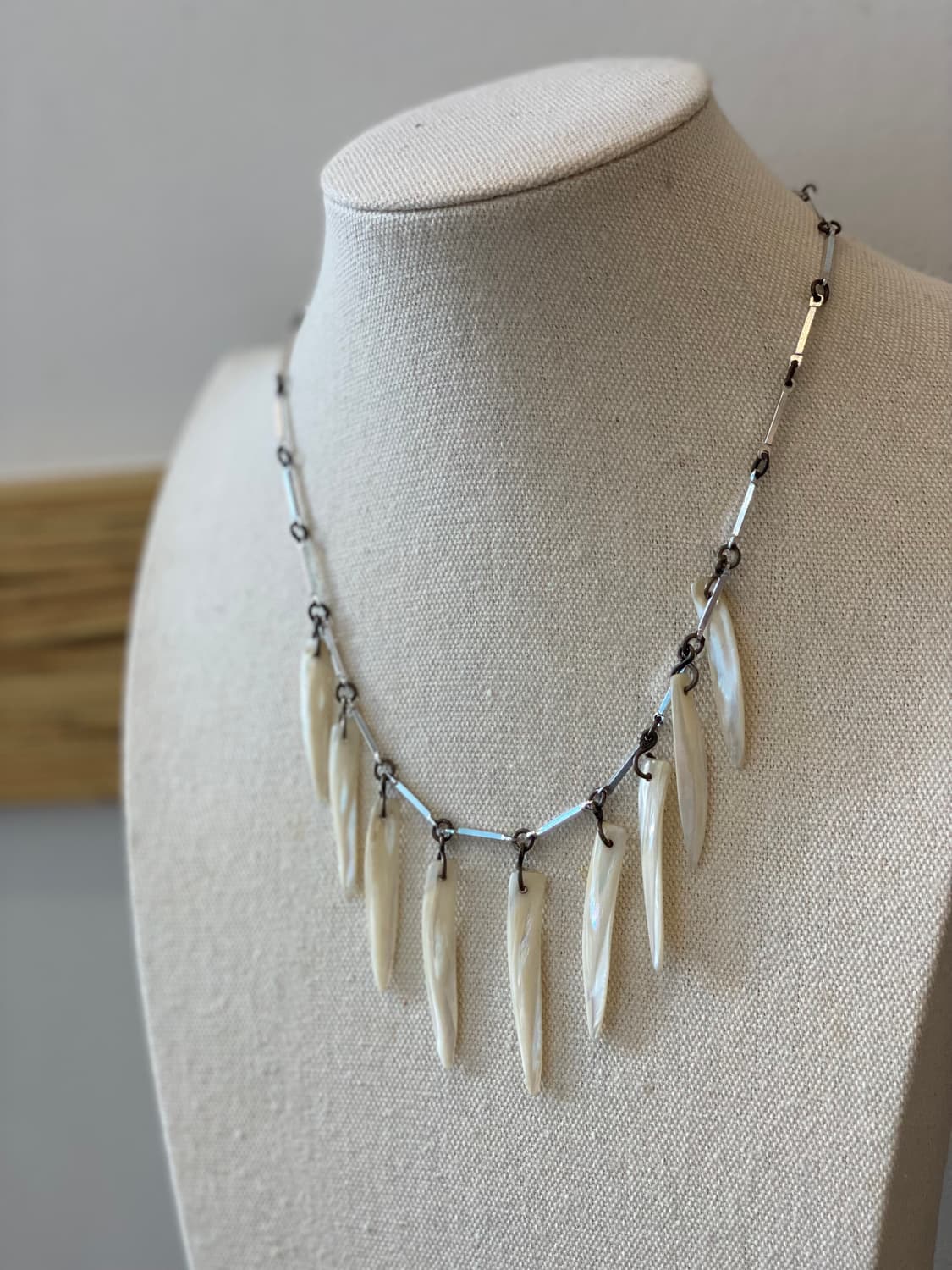 일본 빈티지 자개 쉘 목걸이 주얼리 악세사리 도매 상품이미지6