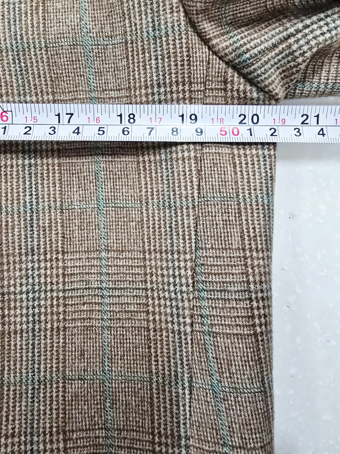 ENC 체크 패턴 자켓 브라운 상품이미지8