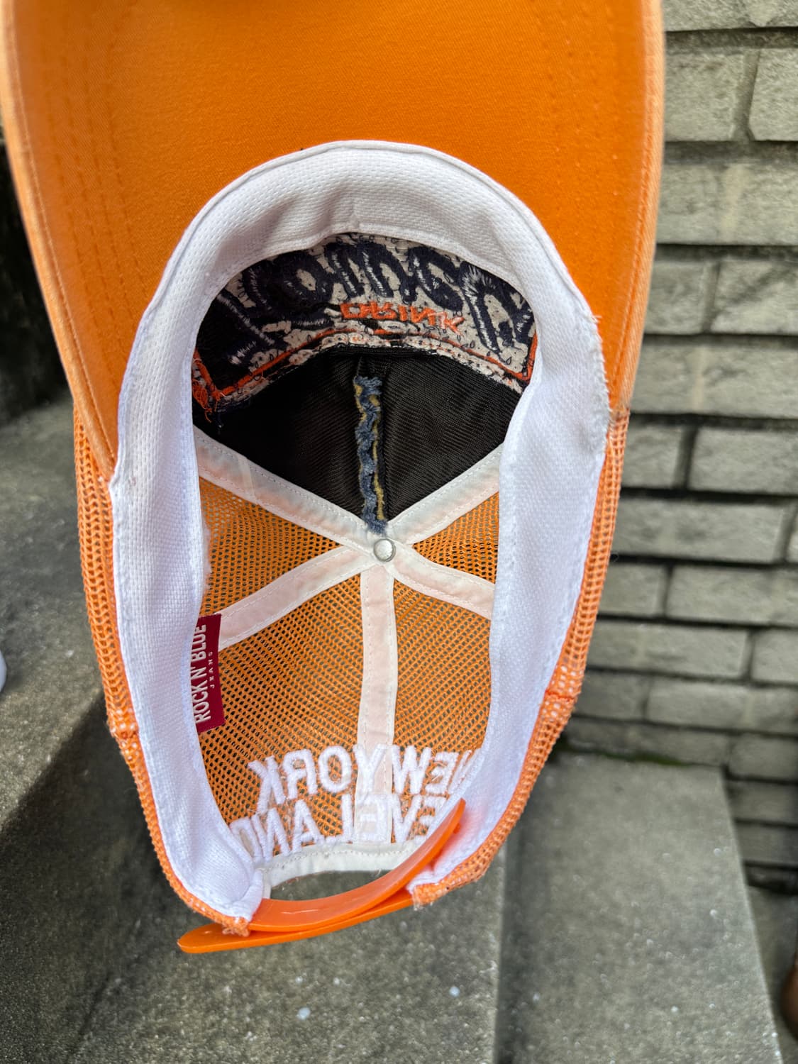 None vintage orange trucker cap 상품이미지6