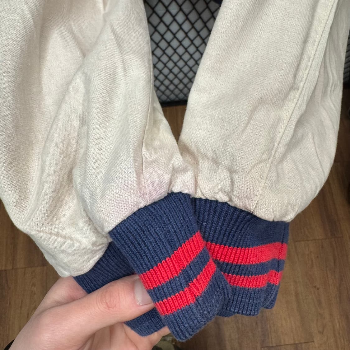 90s MLB 클리블랜드 인디언스 리버시블 핀스트라이프 자켓 상품이미지10