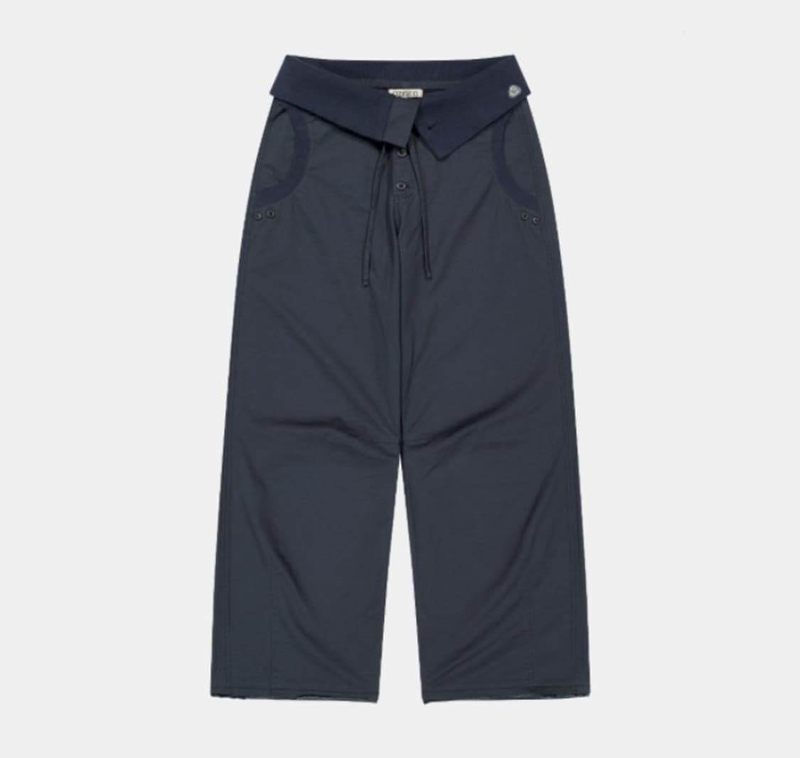 (구함) flow fold pants navy 네이비 상품이미지1