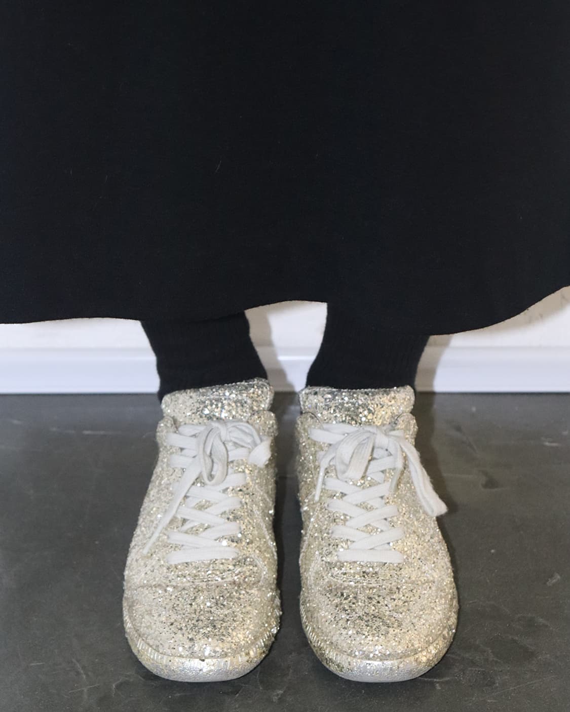 메종 마르지엘라 18SS  No.22 실버 글리터 스니커즈 상품이미지2