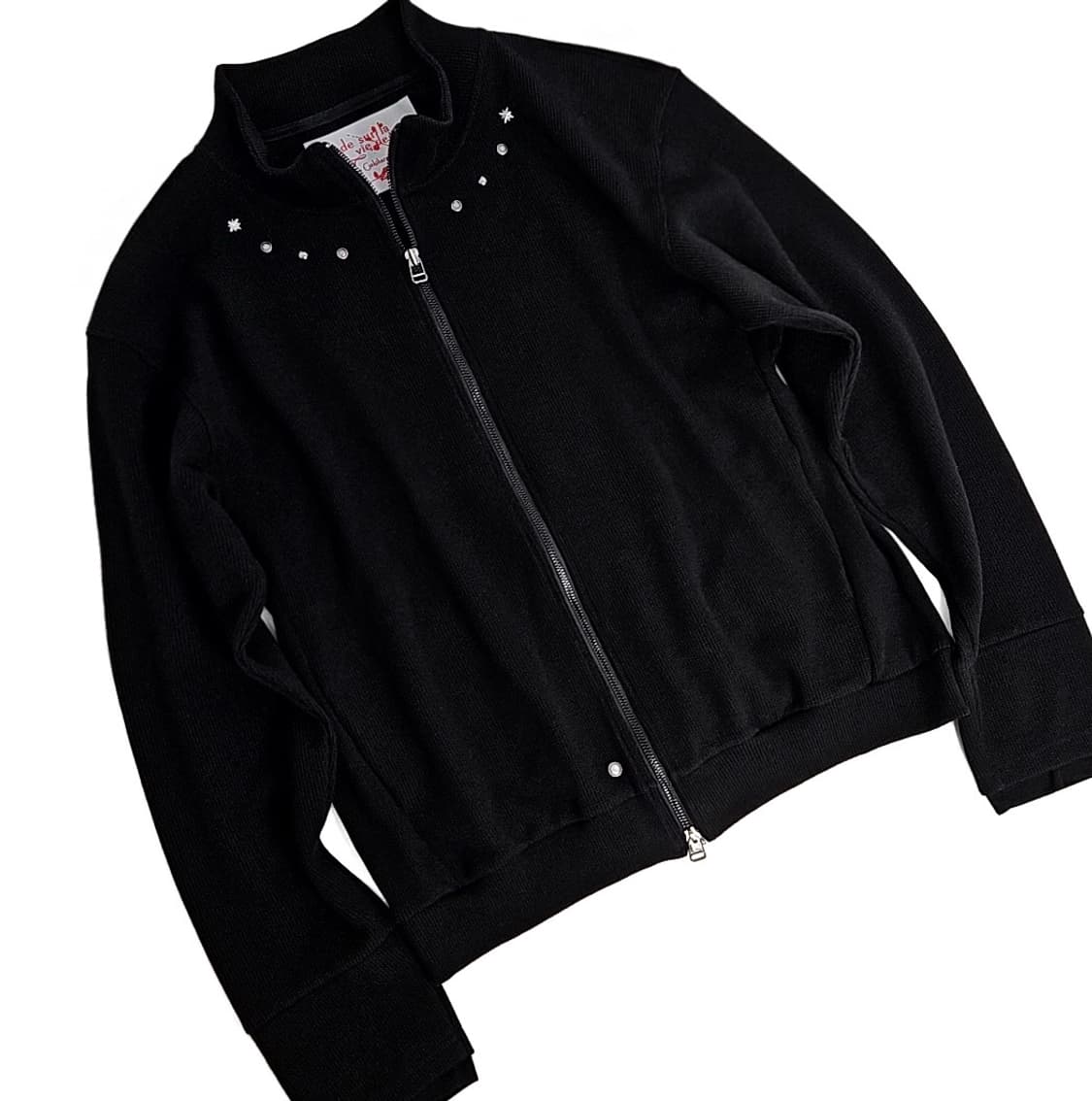 Defka western rivet layered sleeve zipup 상품이미지1