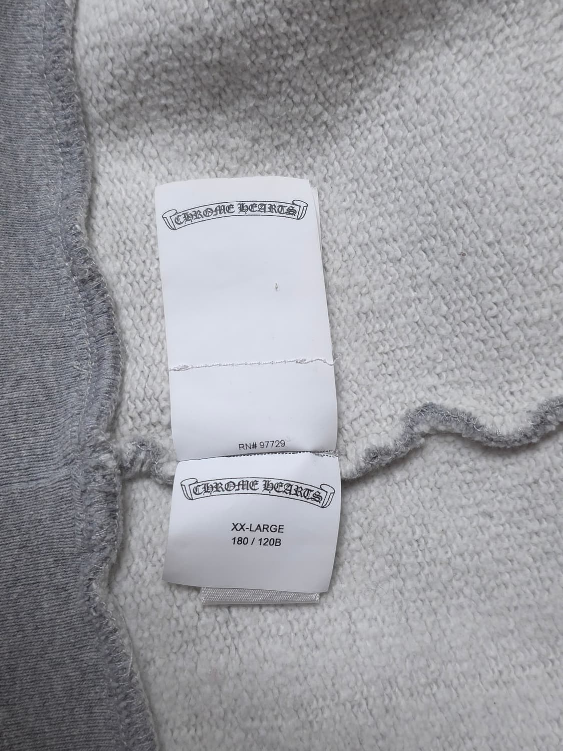 [XXL] 크롬하츠 레더패치 페이퍼잼 후드집업 그레이 상품이미지8