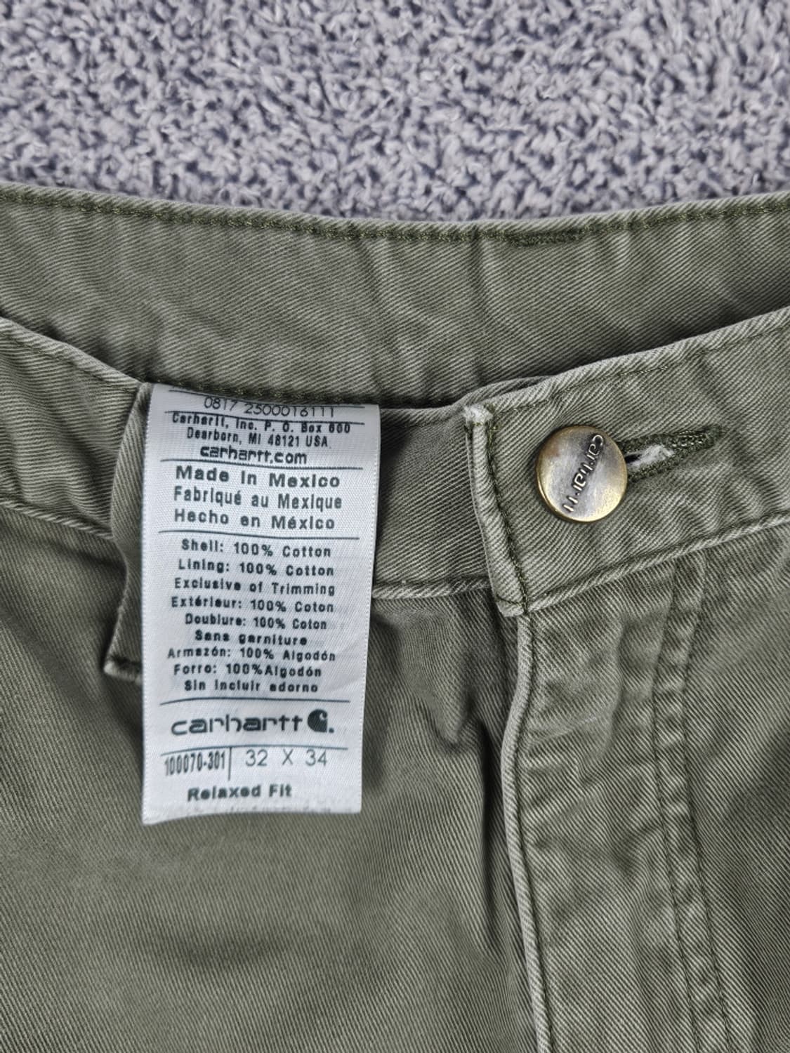 칼하트 헤비 플란넬 체크 카펜터 팬츠 ( 32 X 34 ) / 10045 상품이미지7