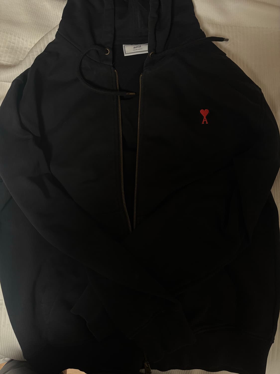 아미 스몰 로고 후드집업 상품이미지1