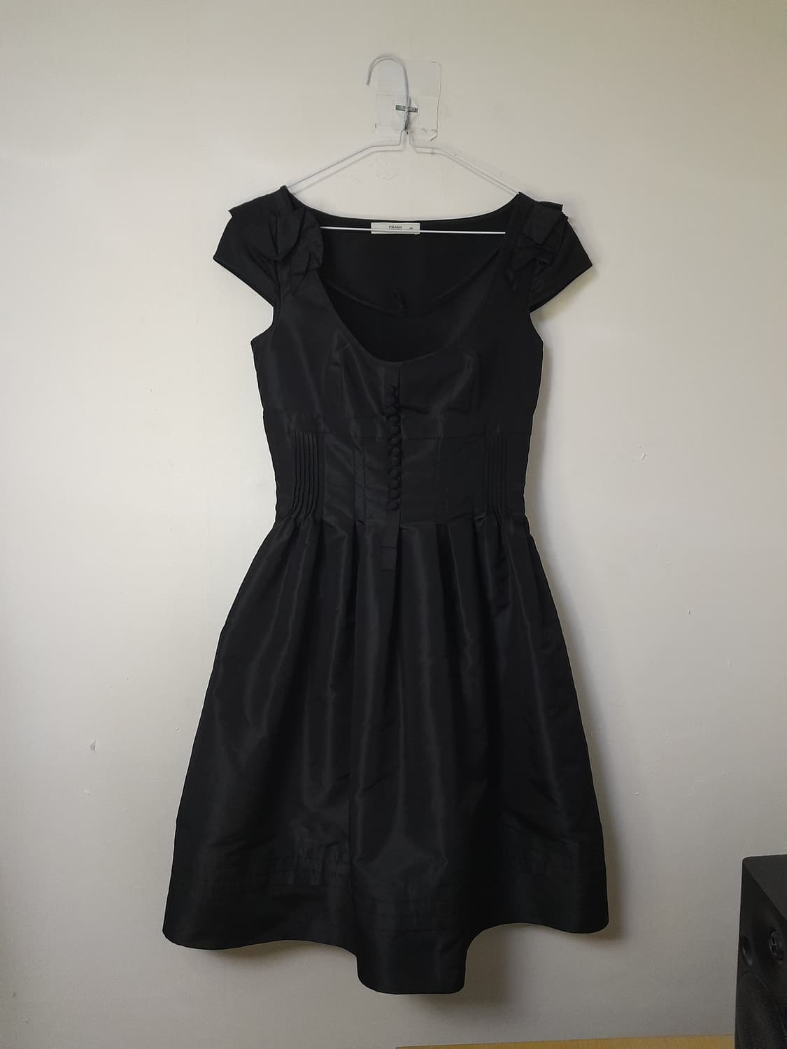 프라다 블랙 실크 원피스 38 상품이미지1