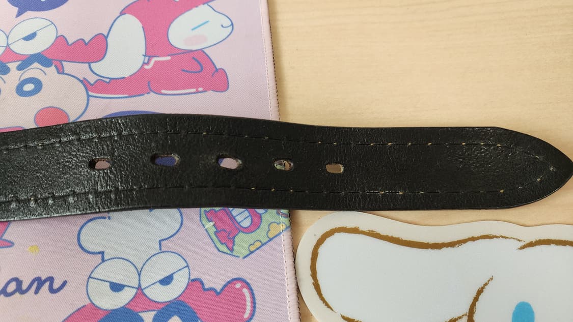 통가죽 벨트 블랙 스티치 빈티지 스타일 상품이미지6