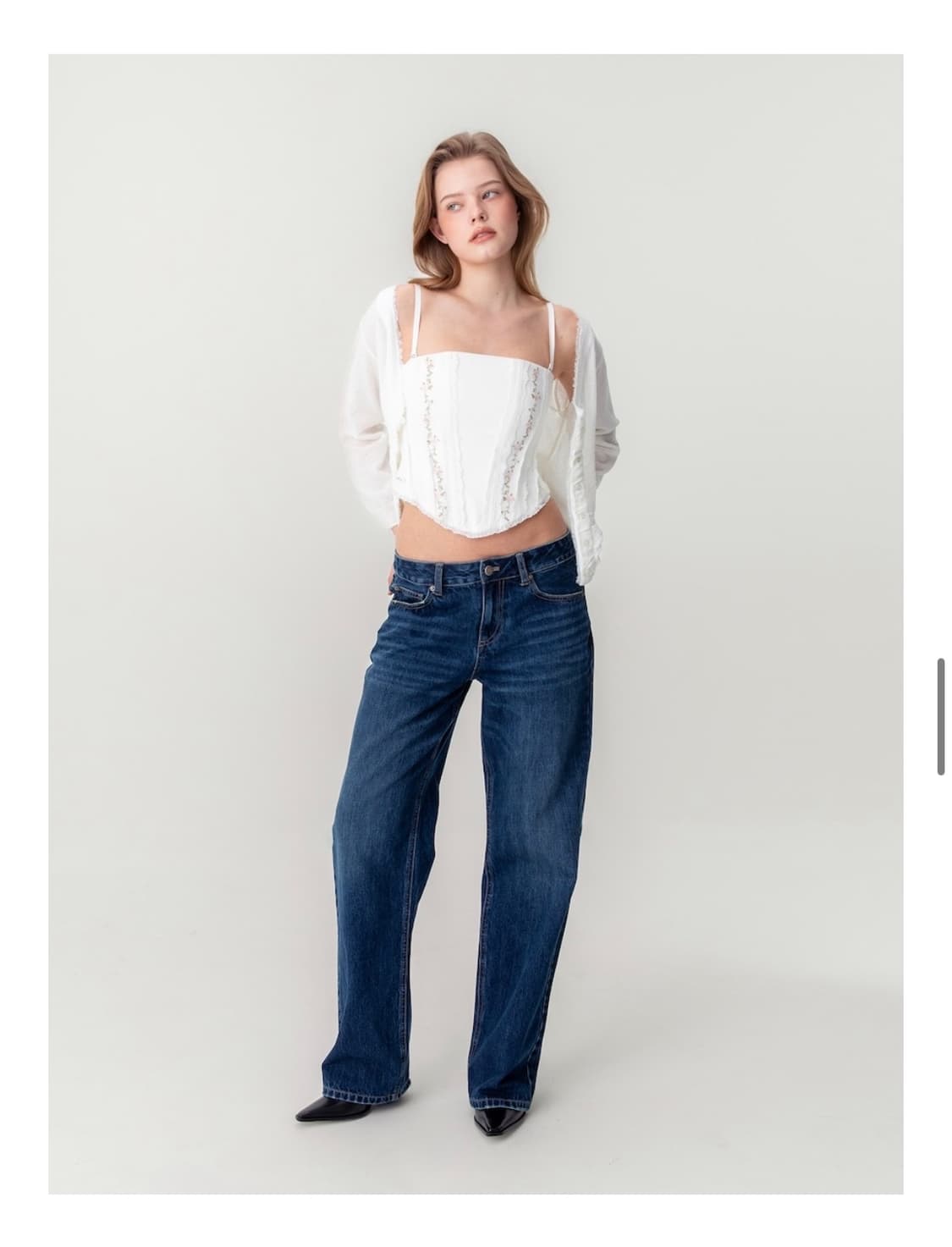 글로니 CINCH BACK ROLL-UP JEANS 상품이미지2