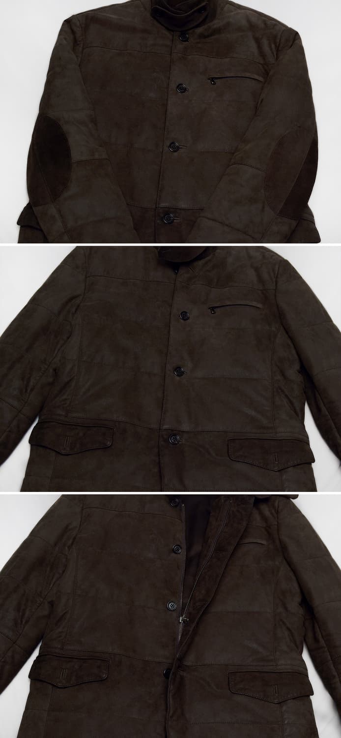 프랑코 페라로 이태리 양가죽 누벅레더 패딩 자켓 (100) 상품이미지5