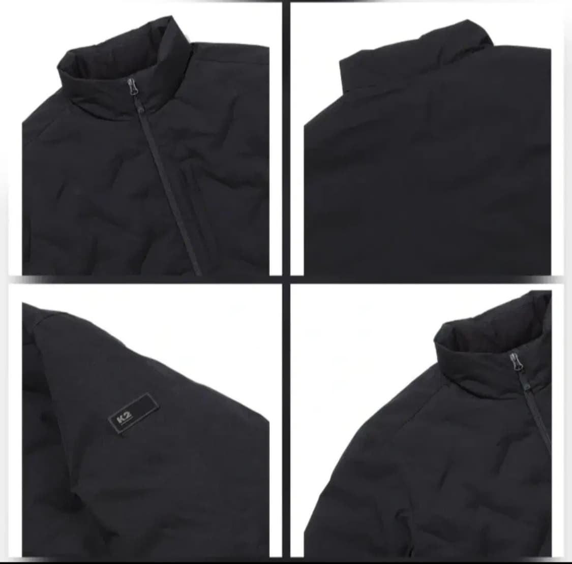 (새제품) K2 경량 패딩 구스다운 남성 블랙95 상품이미지5