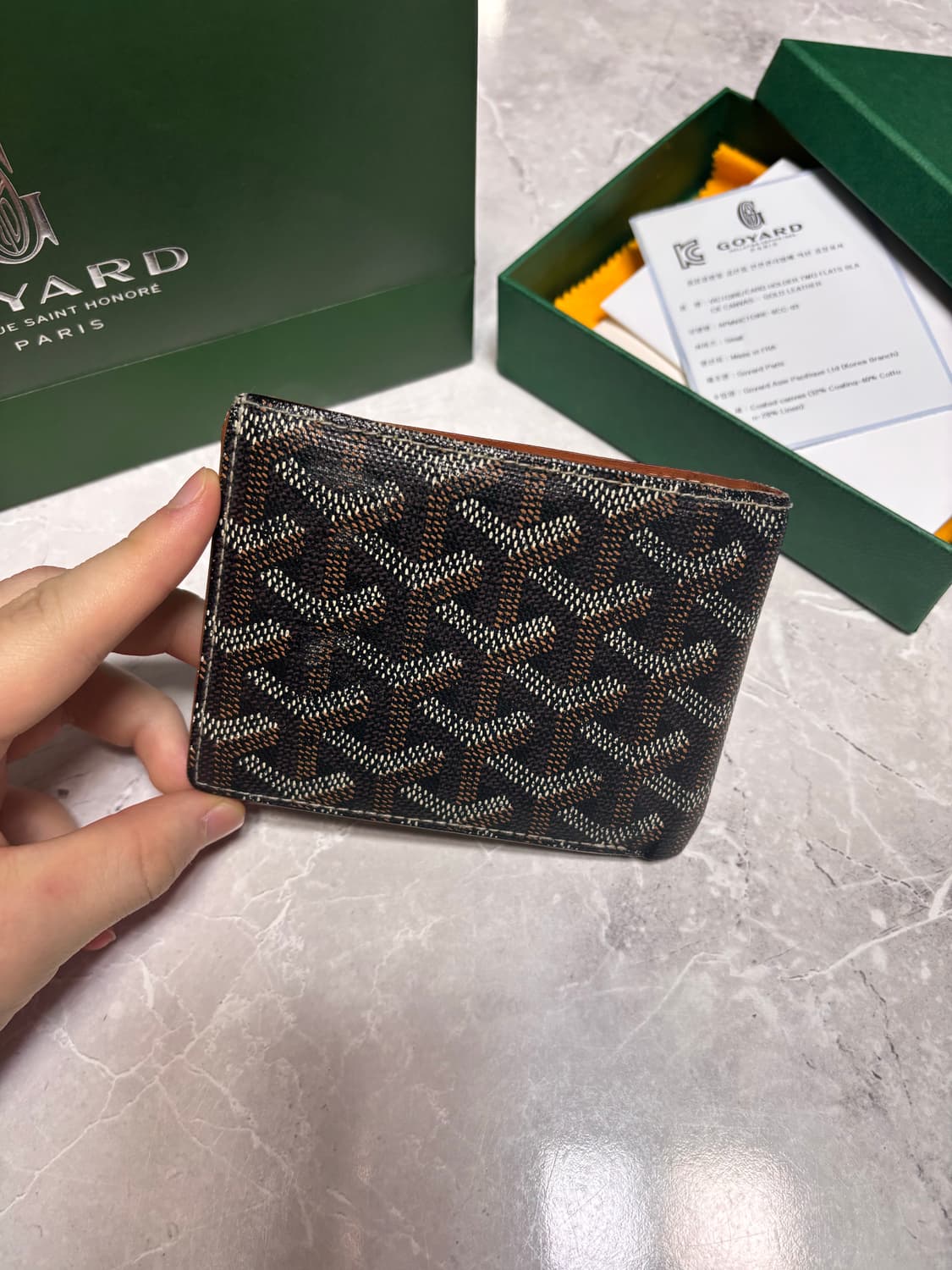 [정품] 풀박스 고야드 빅투아르 반지갑 상품이미지3