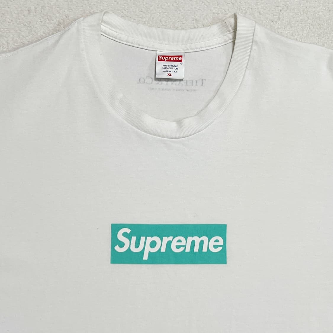 슈프림 x 티파니앤코 박스로고 티셔츠 21FW 상품이미지2