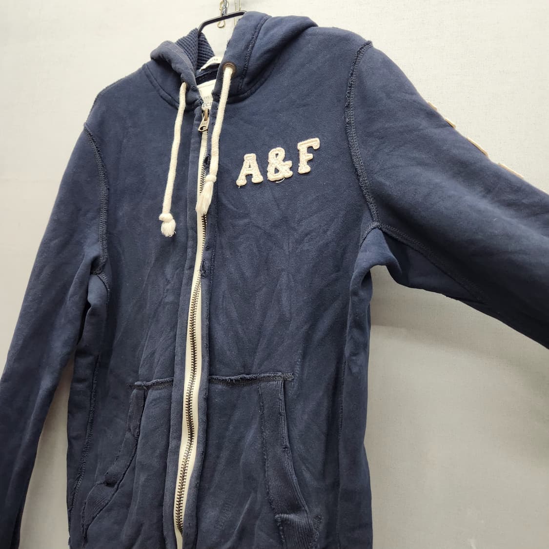 아베크롬비 로고/사이드 자수 빈티지 후드집업L 상품이미지2