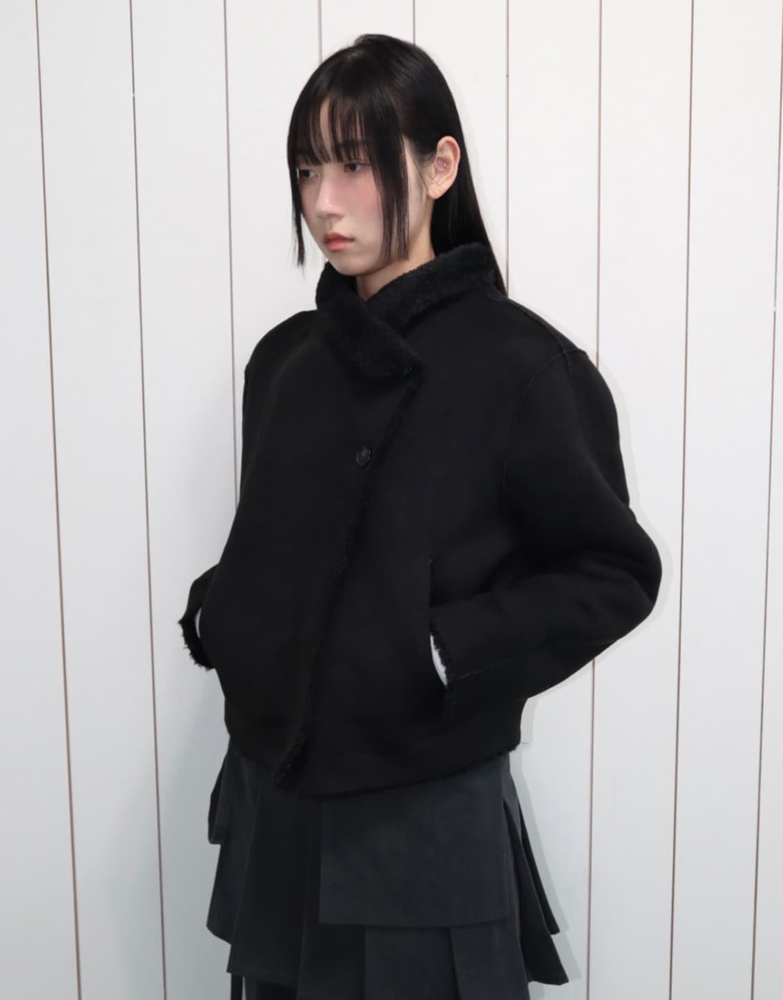 김미 양면 착용 가능 무스탕 상품이미지3