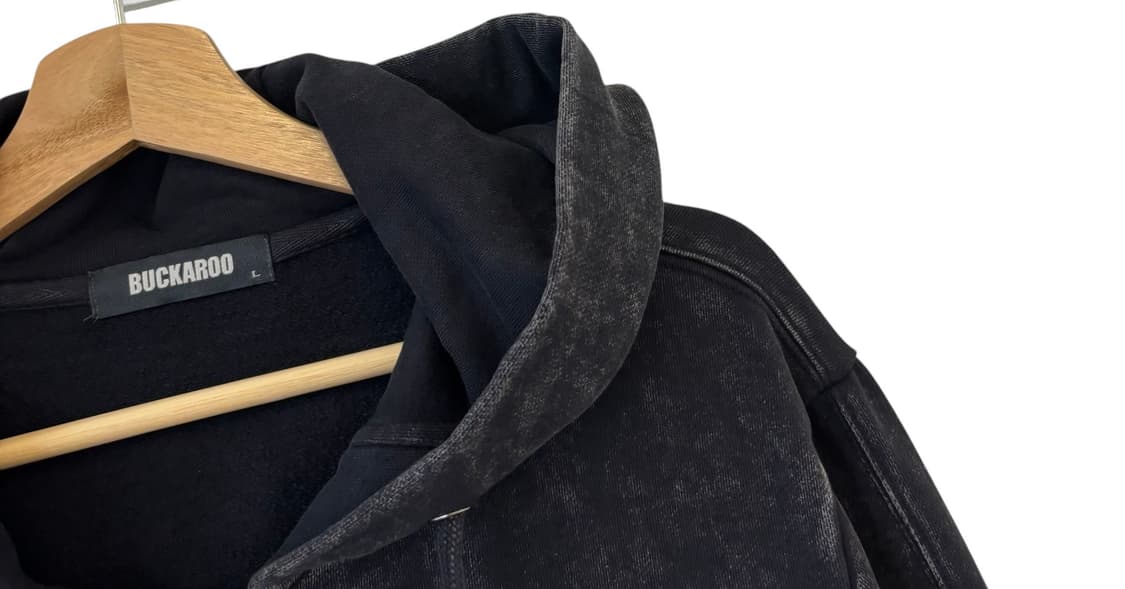 버커루 피그먼트 워시드 풀집 후디 상품이미지3