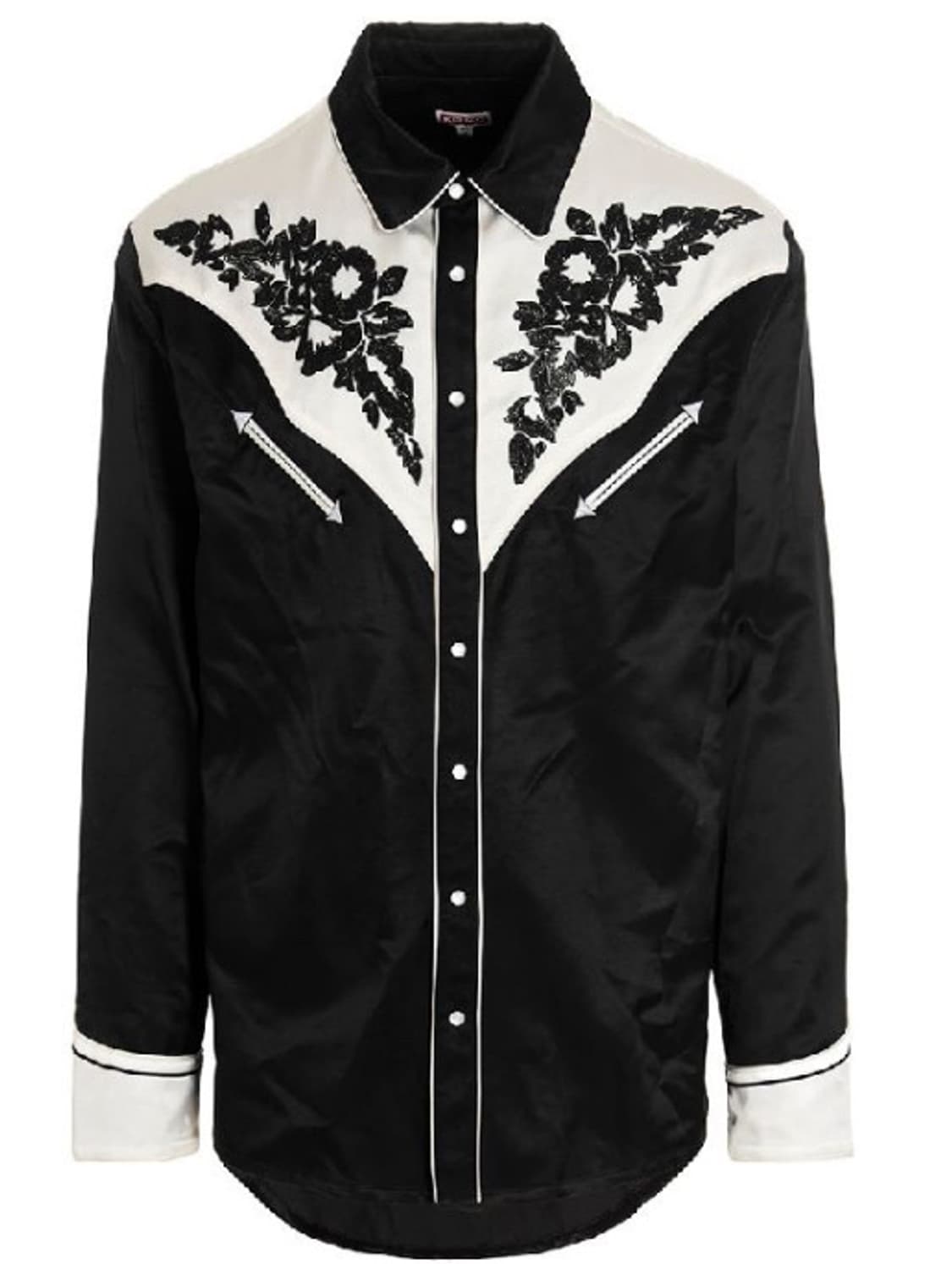 겐조 플라워 자수 웨스턴 셔츠 블랙 39 팝니다 상품이미지1